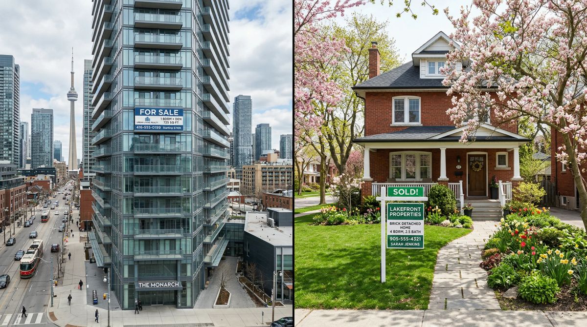 The GTA's Split Market: Condos Down 24.5% While Freehold Homes Barely Budge